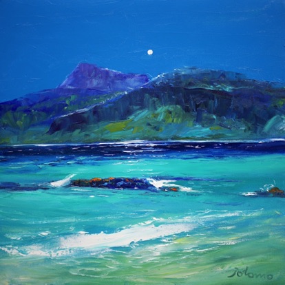Traigh Bhan Iona looking to Ben More Mull 20x20